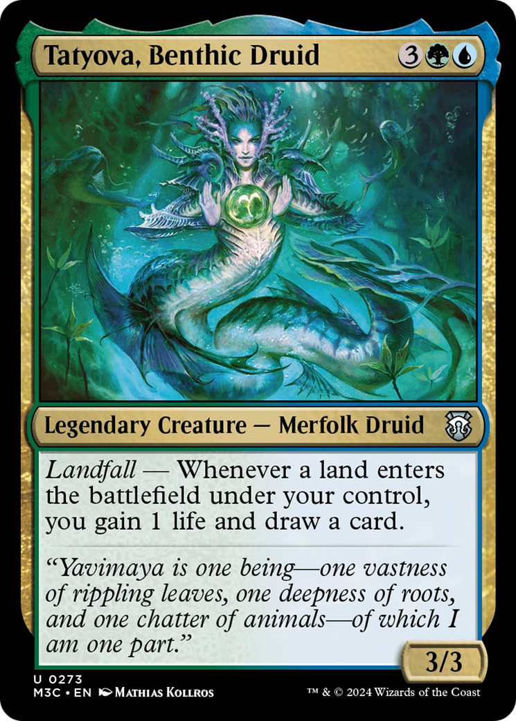 Tatyova, Benthic Druid (Ripple Foil) [Modern Horizons 3 Commander] | Mega City Incorporated