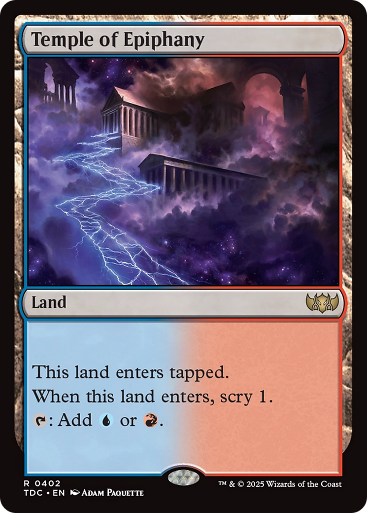 Temple of Epiphany [Tarkir: Dragonstorm Commander] | Mega City Incorporated