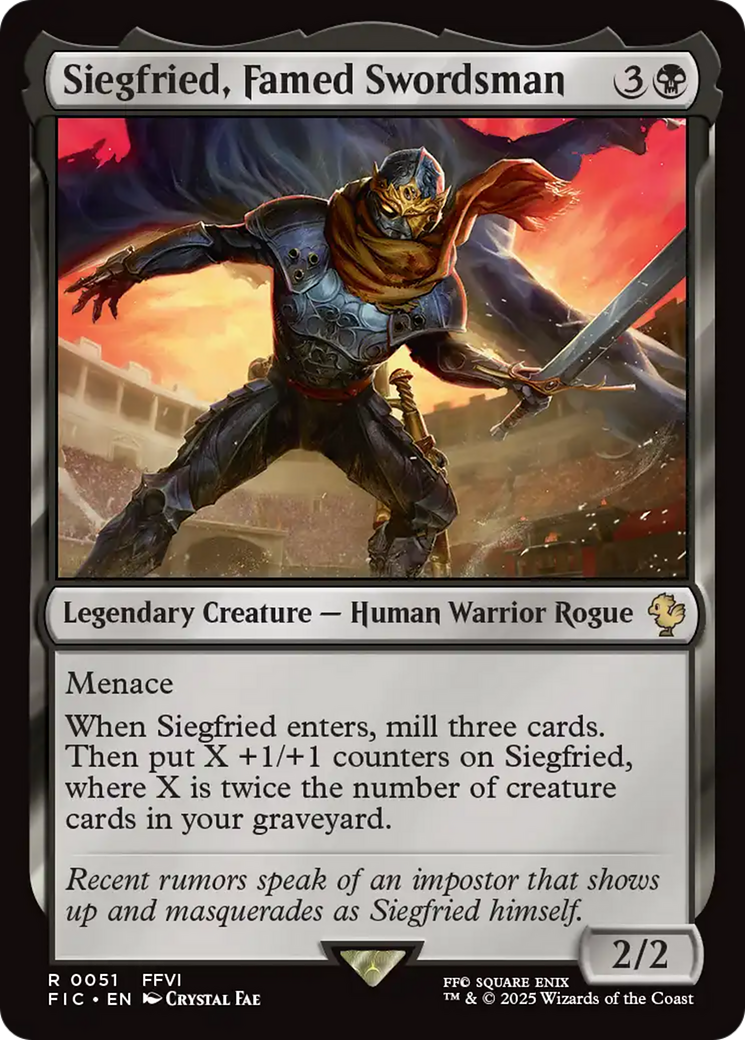 Siegfried, Famed Swordsman [FINAL FANTASY Commander] | Mega City Incorporated
