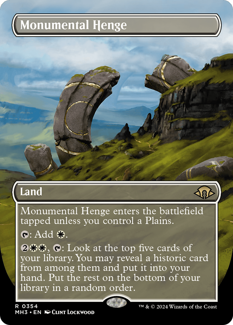 Monumental Henge (Borderless) [Modern Horizons 3] | Mega City Incorporated