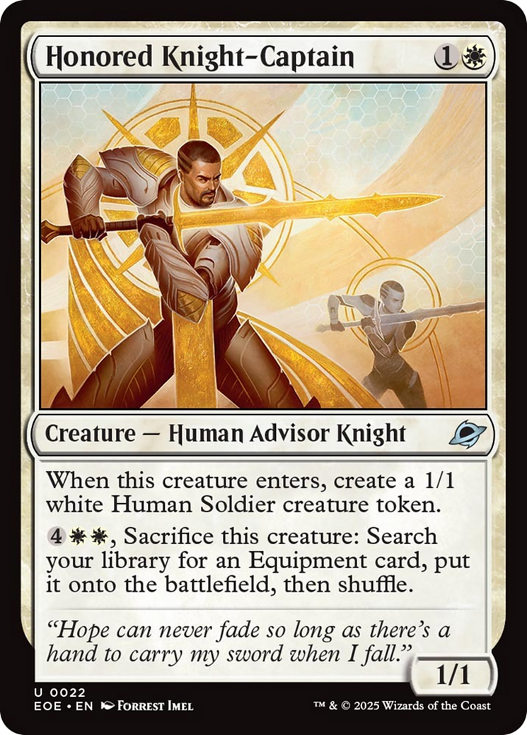 Honored Knight-Captain [Edge of Eternities] | Mega City Incorporated