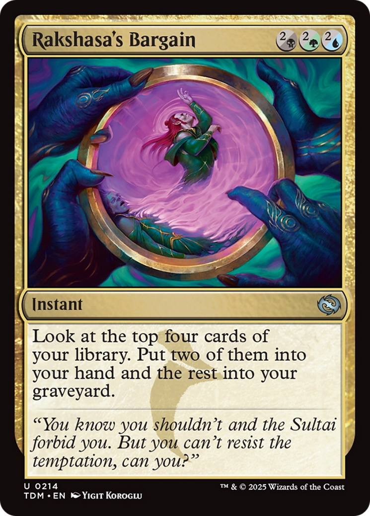 Rakshasa's Bargain [Tarkir: Dragonstorm] | Mega City Incorporated
