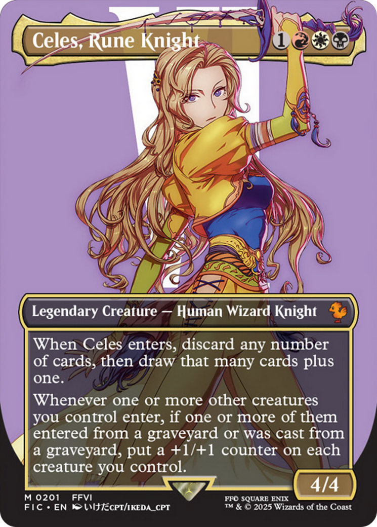 Celes, Rune Knight (Borderless) [FINAL FANTASY Commander] | Mega City Incorporated