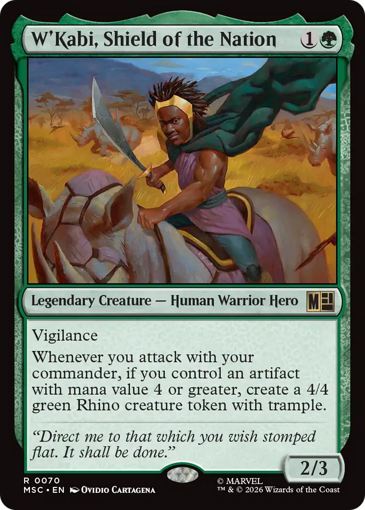 W'Kabi, Shield of the Nation (Surge Foil) [Marvel Super Heroes Commander] | Mega City Incorporated
