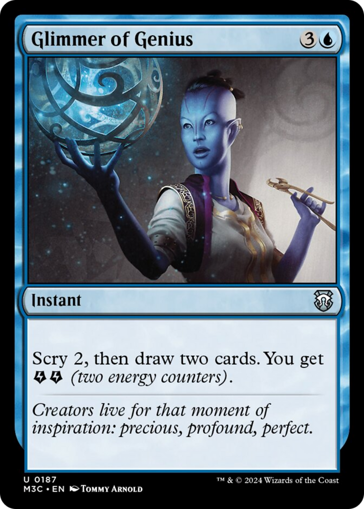 Glimmer of Genius (Ripple Foil) [Modern Horizons 3 Commander] | Mega City Incorporated