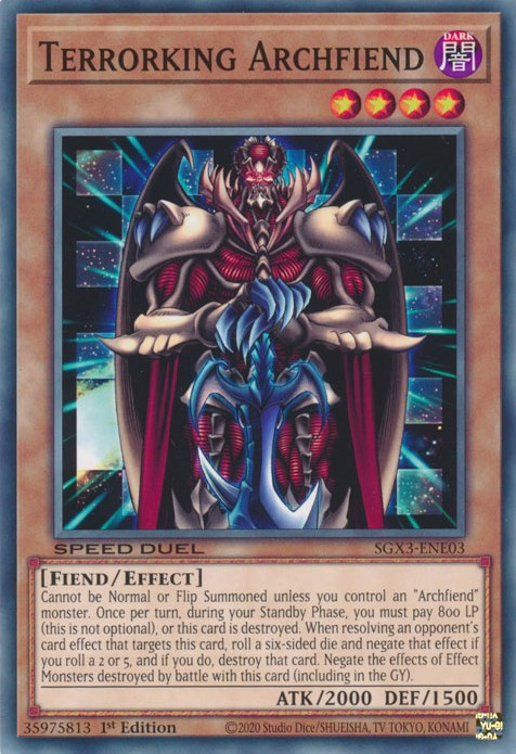 Terrorking Archfiend [SGX3-ENE03] Common | Mega City Incorporated