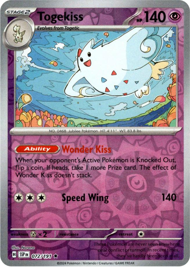 Togekiss (072/191) [Scarlet & Violet: Surging Sparks] | Mega City Incorporated