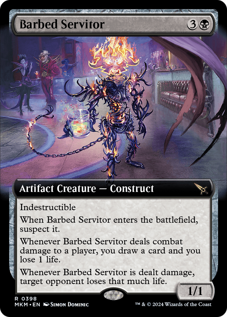 Barbed Servitor (Extended Art) [Murders at Karlov Manor] | Mega City Incorporated