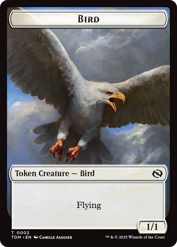 Inkling // Bird Double-Sided Token [Tarkir: Dragonstorm Commander Tokens] | Mega City Incorporated