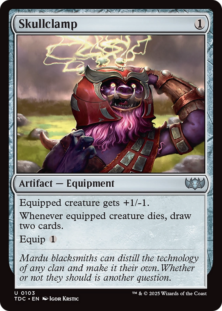 Skullclamp [Tarkir: Dragonstorm Commander] | Mega City Incorporated