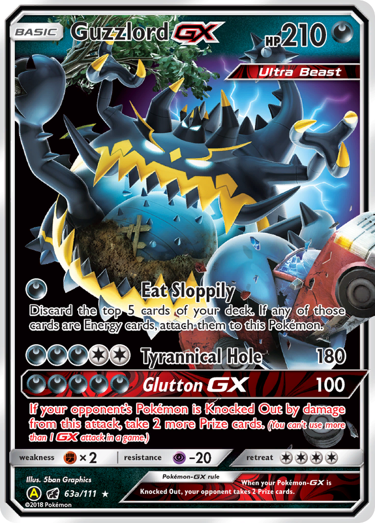 Guzzlord GX (63a/111) [Alternate Art Promos] | Mega City Incorporated