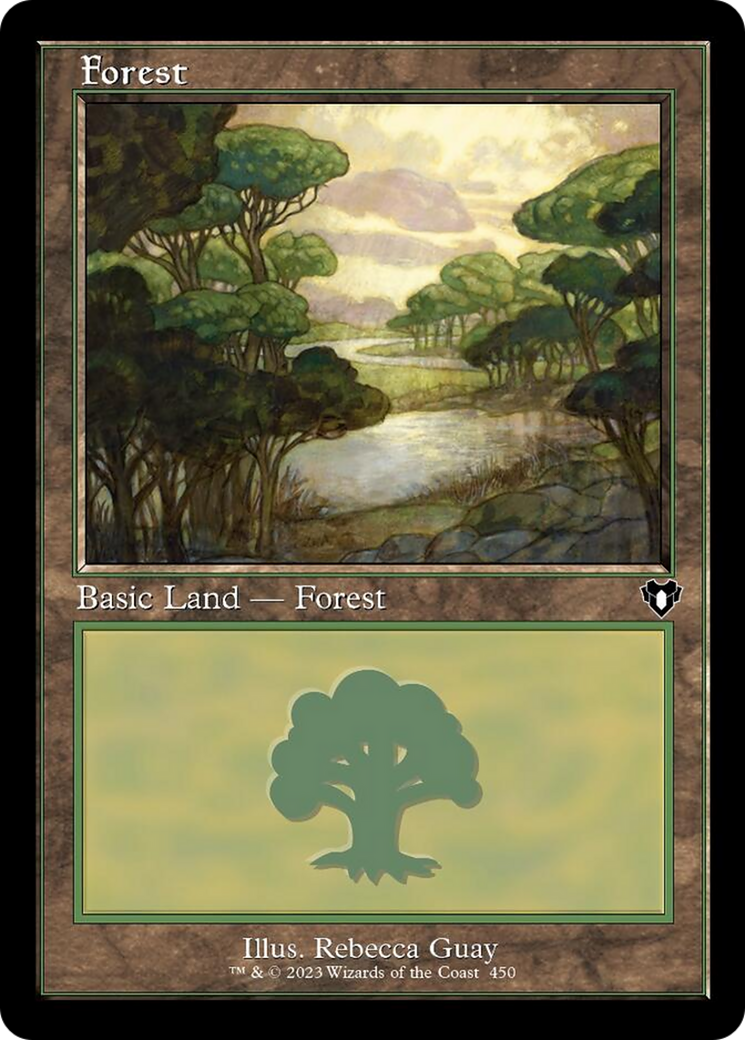 Forest (450) (Retro) [Commander Masters] | Mega City Incorporated