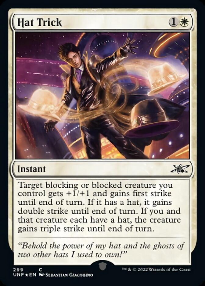 Hat Trick (Galaxy Foil) [Unfinity] | Mega City Incorporated