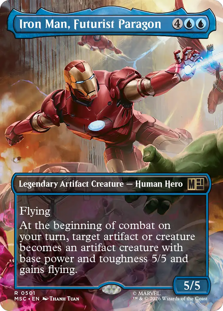 Iron Man, Futurist Paragon (Borderless) [Marvel Super Heroes Commander] | Mega City Incorporated