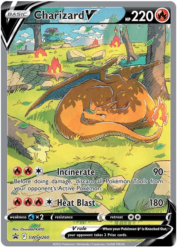 Charizard V (SWSH260) [Sword & Shield: Black Star Promos] | Mega City Incorporated
