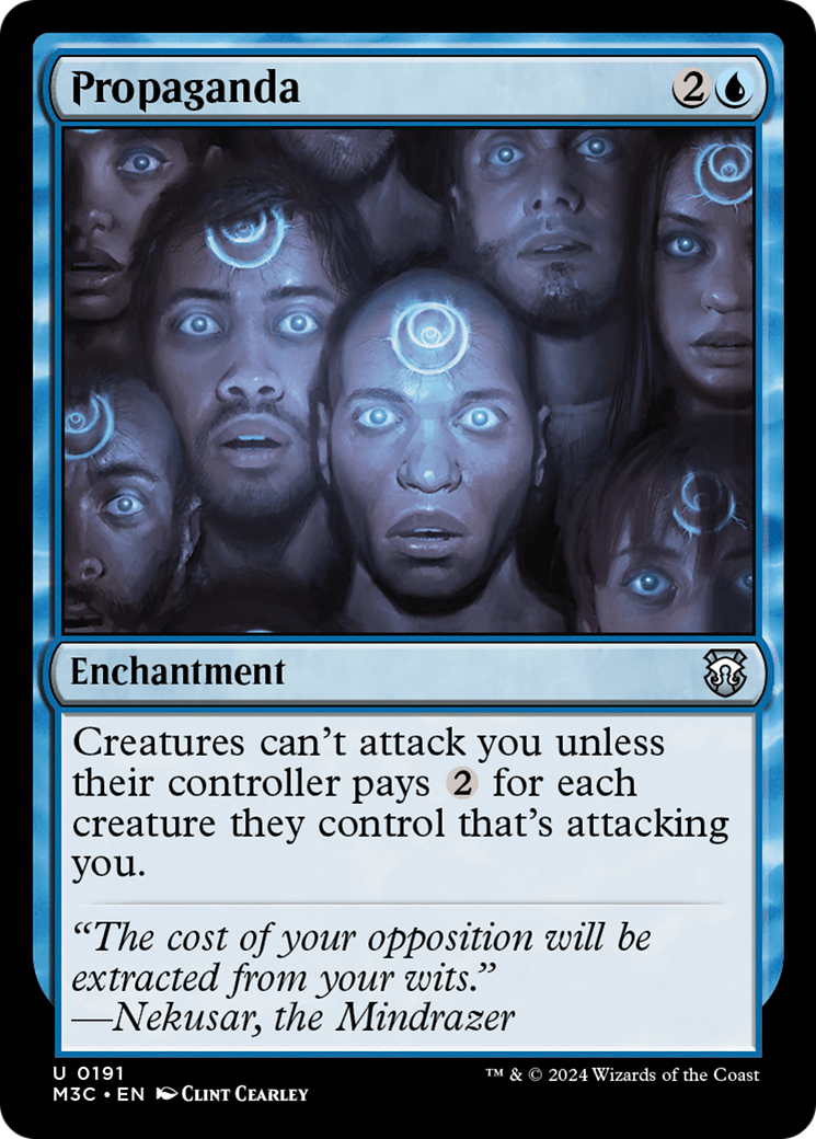 Propaganda (Ripple Foil) [Modern Horizons 3 Commander] | Mega City Incorporated