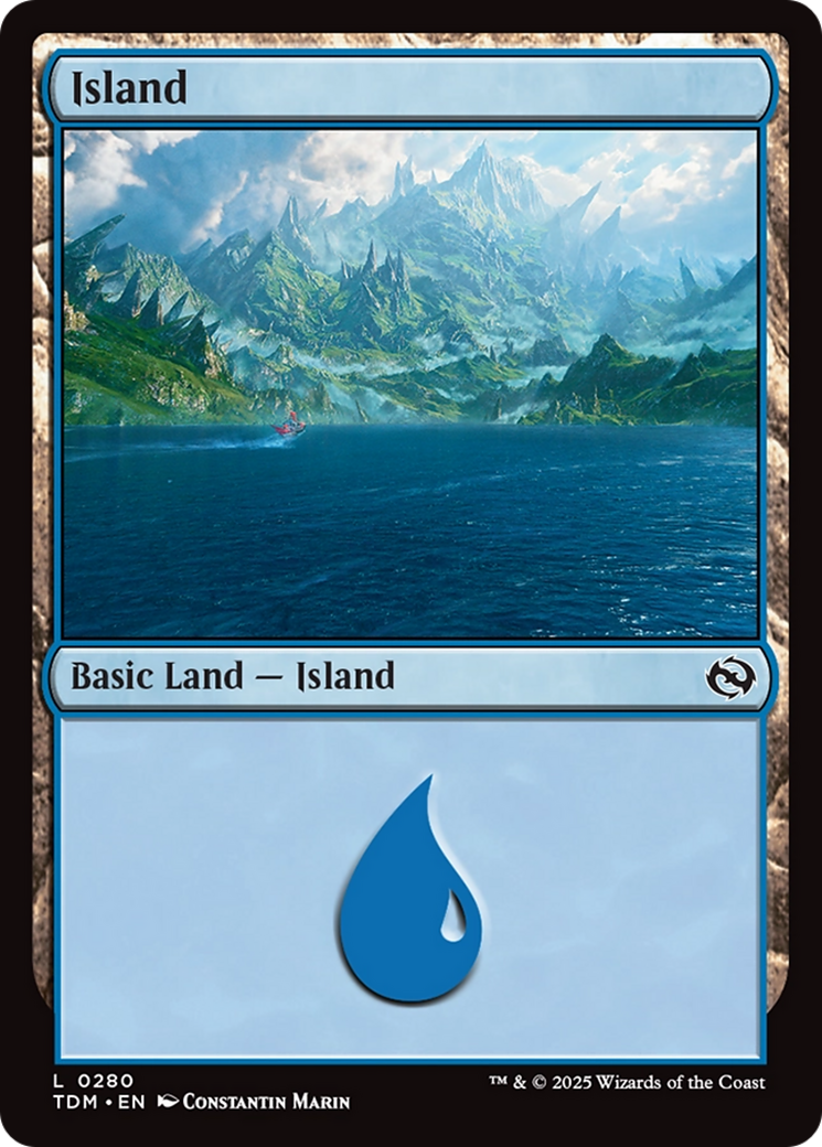 Island (0280) [Tarkir: Dragonstorm] | Mega City Incorporated