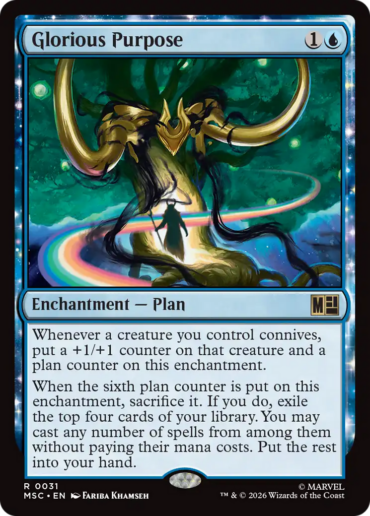 Glorious Purpose (Surge Foil) [Marvel Super Heroes Commander] | Mega City Incorporated