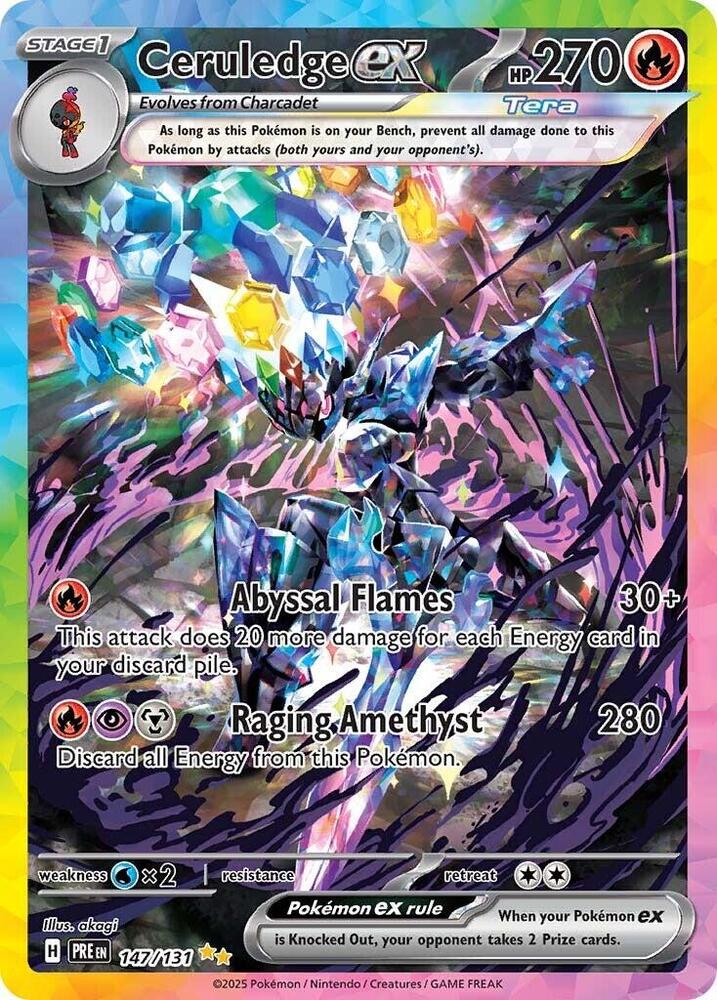 Ceruledge ex (147/131) [Scarlet & Violet: Prismatic Evolutions] | Mega City Incorporated