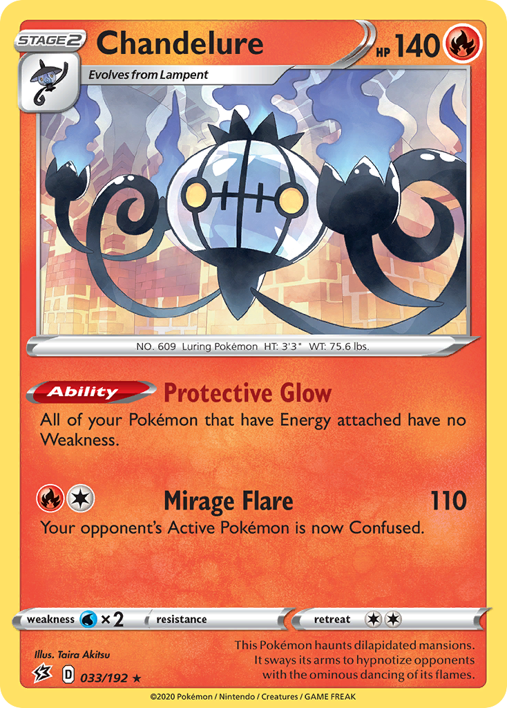 Chandelure (033/192) [Sword & Shield: Rebel Clash] | Mega City Incorporated