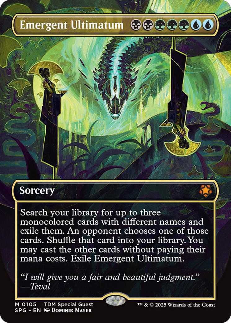 Emergent Ultimatum (Borderless) [Tarkir: Dragonstorm Special Guests] | Mega City Incorporated