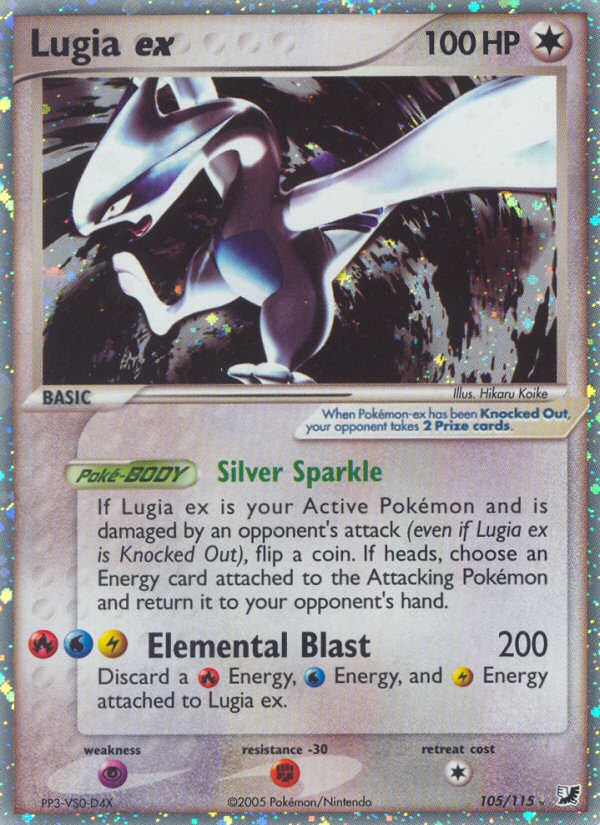 Lugia ex (105/115) [EX: Unseen Forces] | Mega City Incorporated