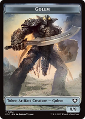 Golem (0012) // Golem (0014) Double-Sided Token [Edge of Eternities Commander Tokens] | Mega City Incorporated