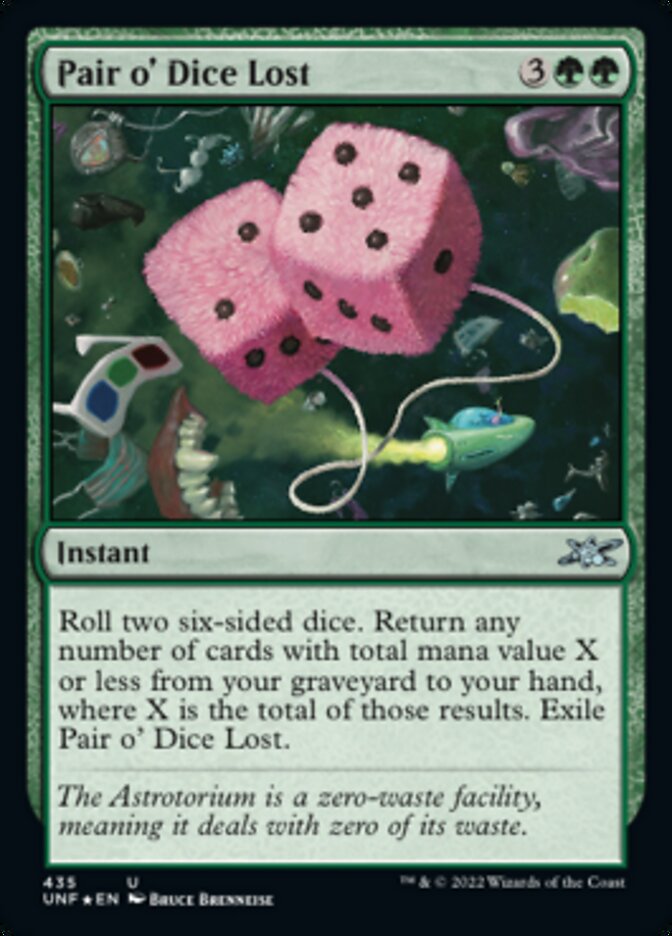 Pair o' Dice Lost (Galaxy Foil) [Unfinity] | Mega City Incorporated