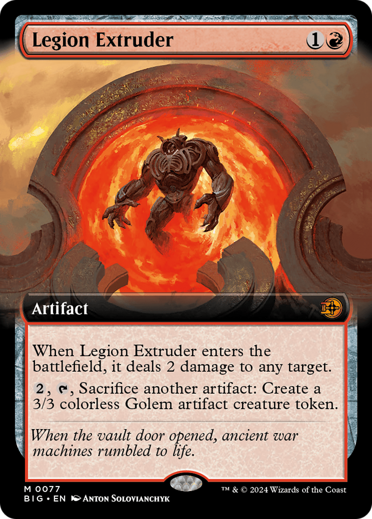 Legion Extruder (Extended Art) [Outlaws of Thunder Junction: The Big Score] | Mega City Incorporated
