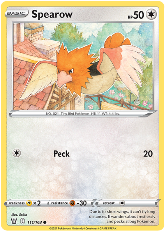 Spearow (111/163) [Sword & Shield: Battle Styles] | Mega City Incorporated