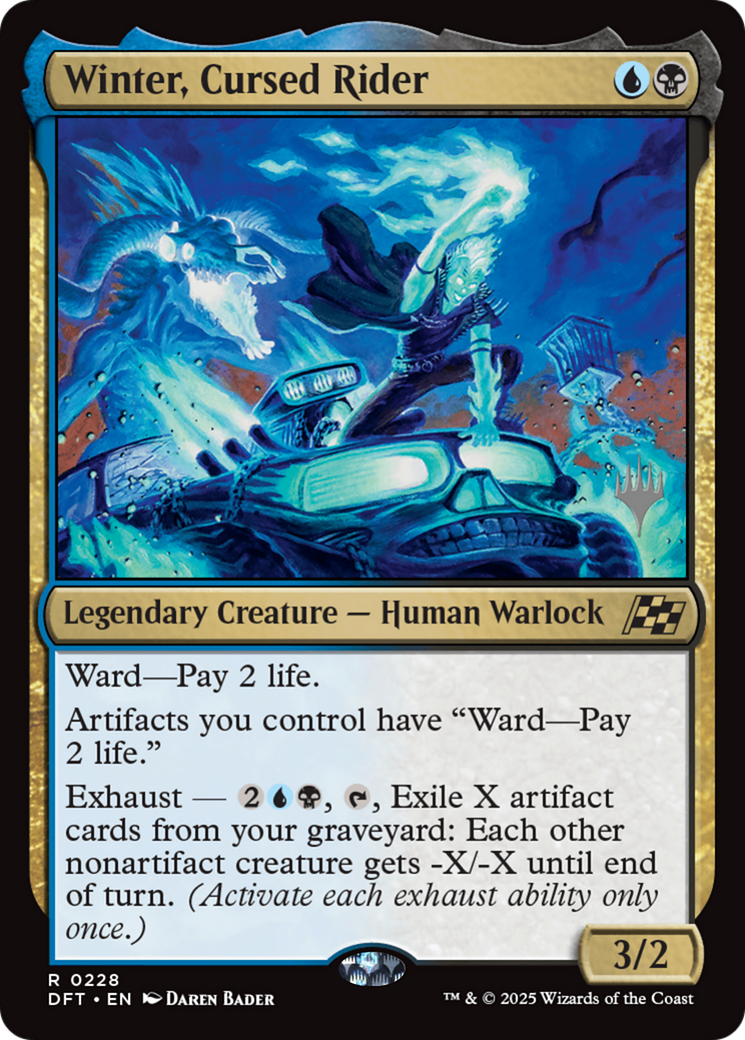 Winter, Cursed Rider (Promo Pack) [Aetherdrift Promos] | Mega City Incorporated