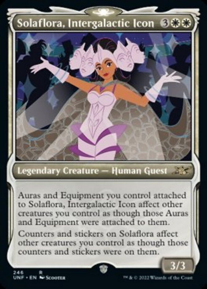 Solaflora, Intergalactic Icon (Showcase) [Unfinity] | Mega City Incorporated