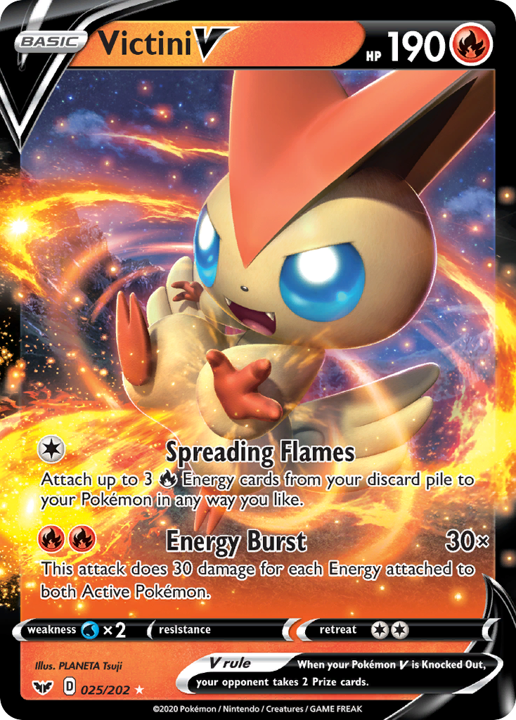 Victini V (025/202) [Sword & Shield: Base Set] | Mega City Incorporated