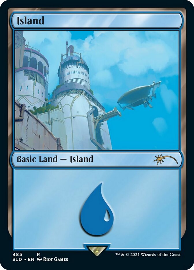 Island (485) [Secret Lair Drop Series] | Mega City Incorporated