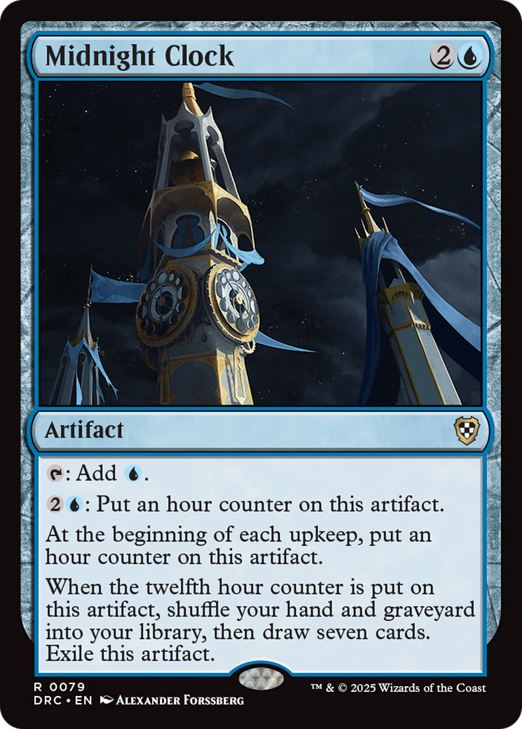 Midnight Clock [Aetherdrift Commander] | Mega City Incorporated