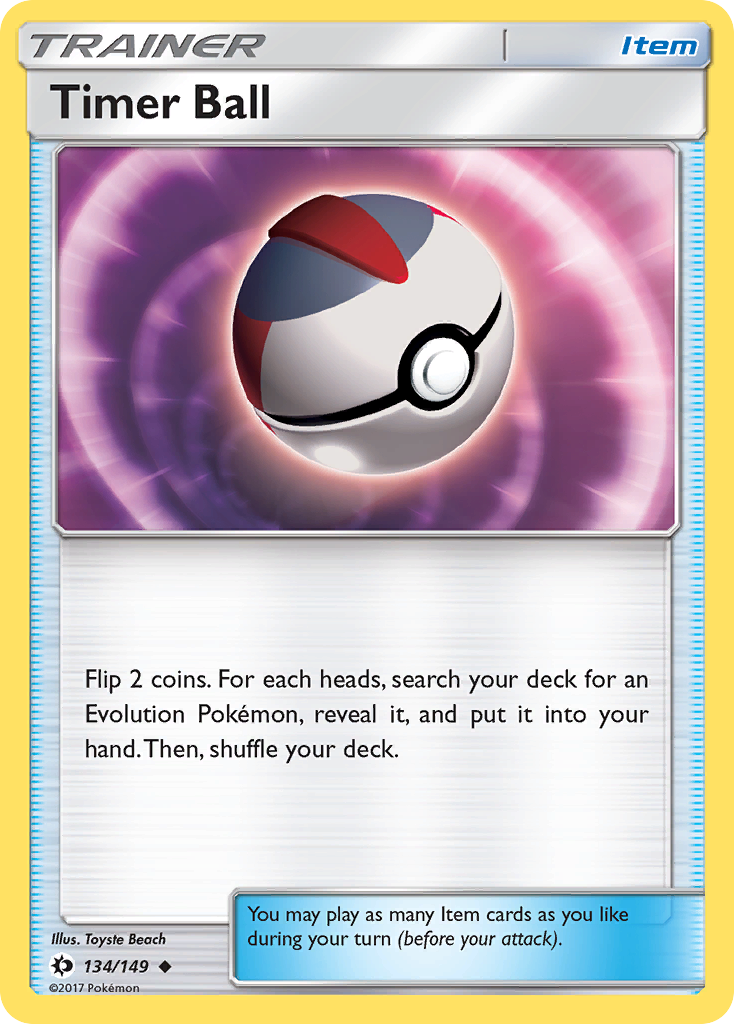 Timer Ball (134/149) [Sun & Moon: Base Set] | Mega City Incorporated