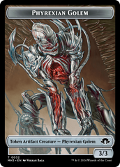 Servo // Phyrexian Golem Double-Sided Token [Modern Horizons 3 Tokens] | Mega City Incorporated