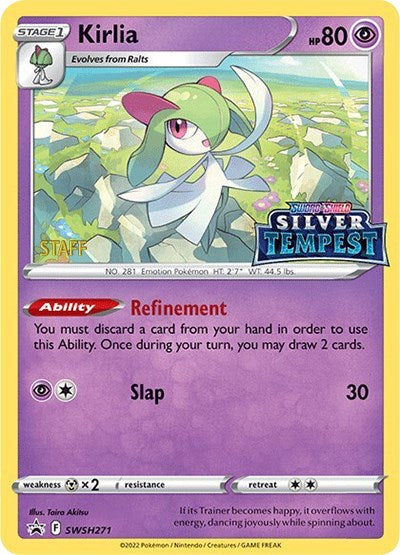 Kirlia (SWSH271) (Prerelease) (Staff) [Sword & Shield: Black Star Promos] | Mega City Incorporated