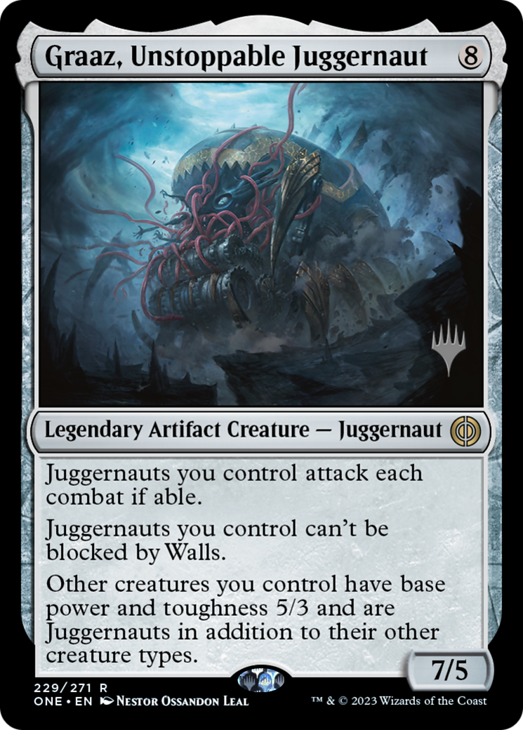 Graaz, Unstoppable Juggernaut (Promo Pack) [Phyrexia: All Will Be One Promos] | Mega City Incorporated