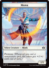 Elemental (0027) // Monk Double-Sided Token [Tarkir: Dragonstorm Commander Tokens] | Mega City Incorporated