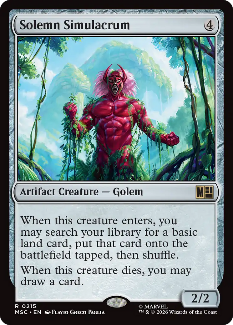 Solemn Simulacrum (Surge Foil) [Marvel Super Heroes Commander] | Mega City Incorporated
