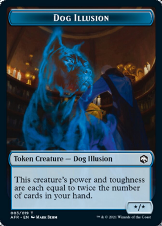 Dog Illusion // Guenhwyvar Double-Sided Token [Dungeons & Dragons: Adventures in the Forgotten Realms Tokens] | Mega City Incorporated