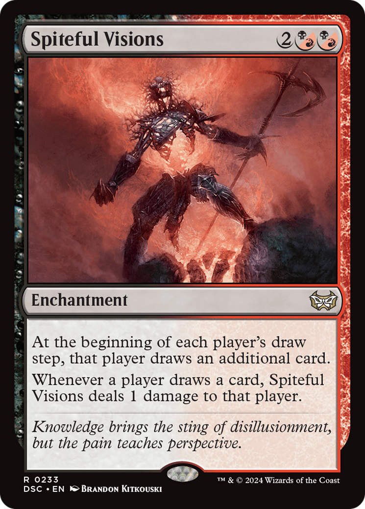 Spiteful Visions [Duskmourn: House of Horror Commander] | Mega City Incorporated