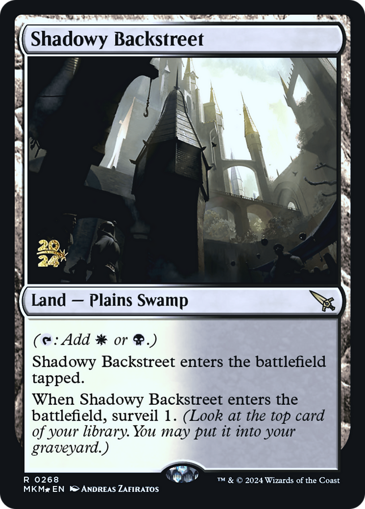 Shadowy Backstreet [Murders at Karlov Manor Prerelease Promos] | Mega City Incorporated