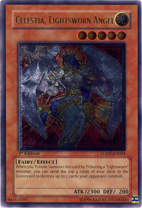 Celestia, Lightsworn Angel [LODT-EN024] Ultimate Rare | Mega City Incorporated