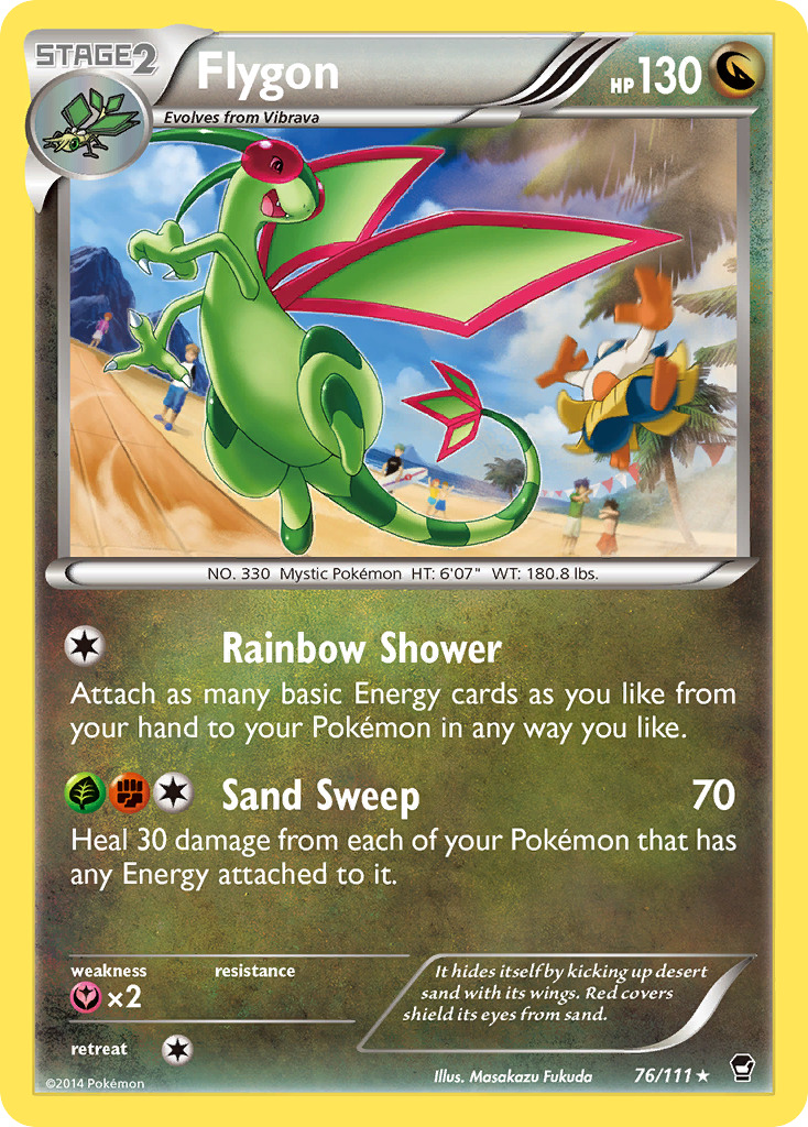 Flygon (76/111) [XY: Furious Fists] | Mega City Incorporated