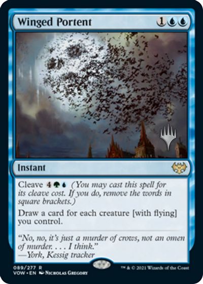 Winged Portent (Promo Pack) [Innistrad: Crimson Vow Promos] | Mega City Incorporated