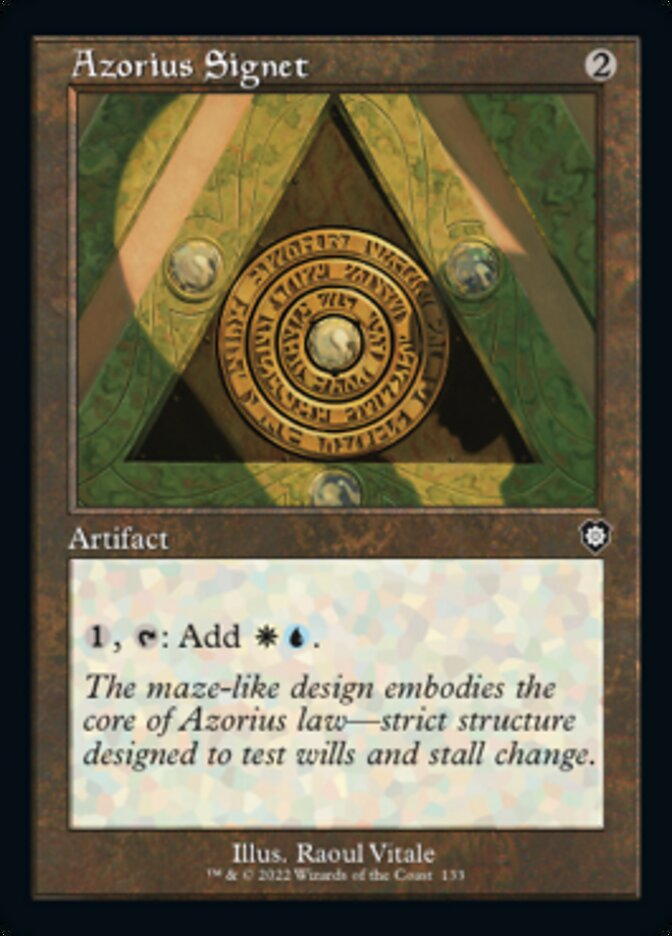 Azorius Signet (Retro) [The Brothers' War Commander] | Mega City Incorporated