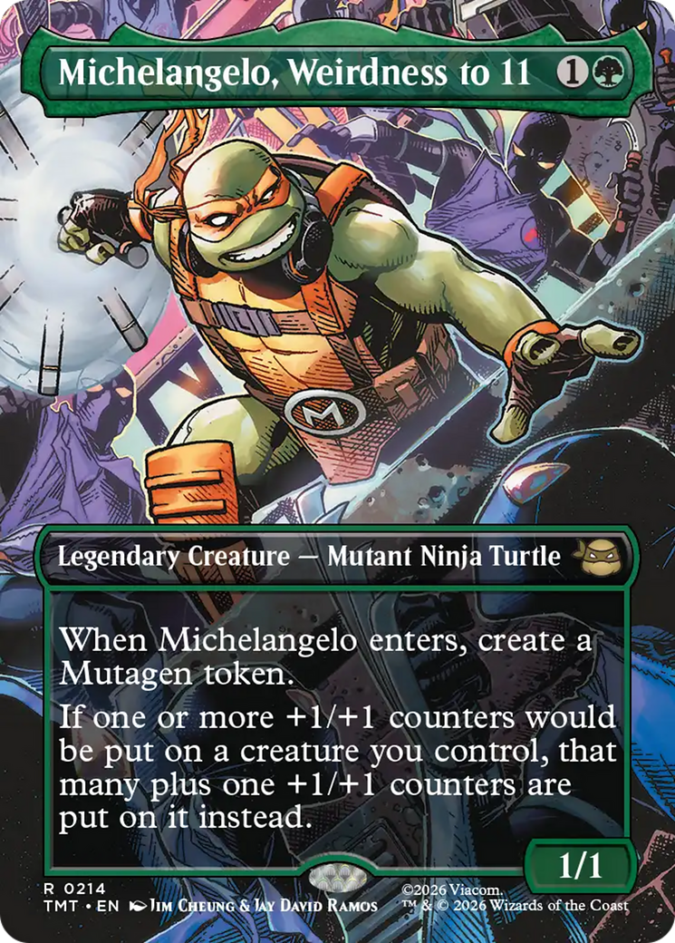 Michelangelo, Weirdness to 11 (Borderless) [Teenage Mutant Ninja Turtles] | Mega City Incorporated