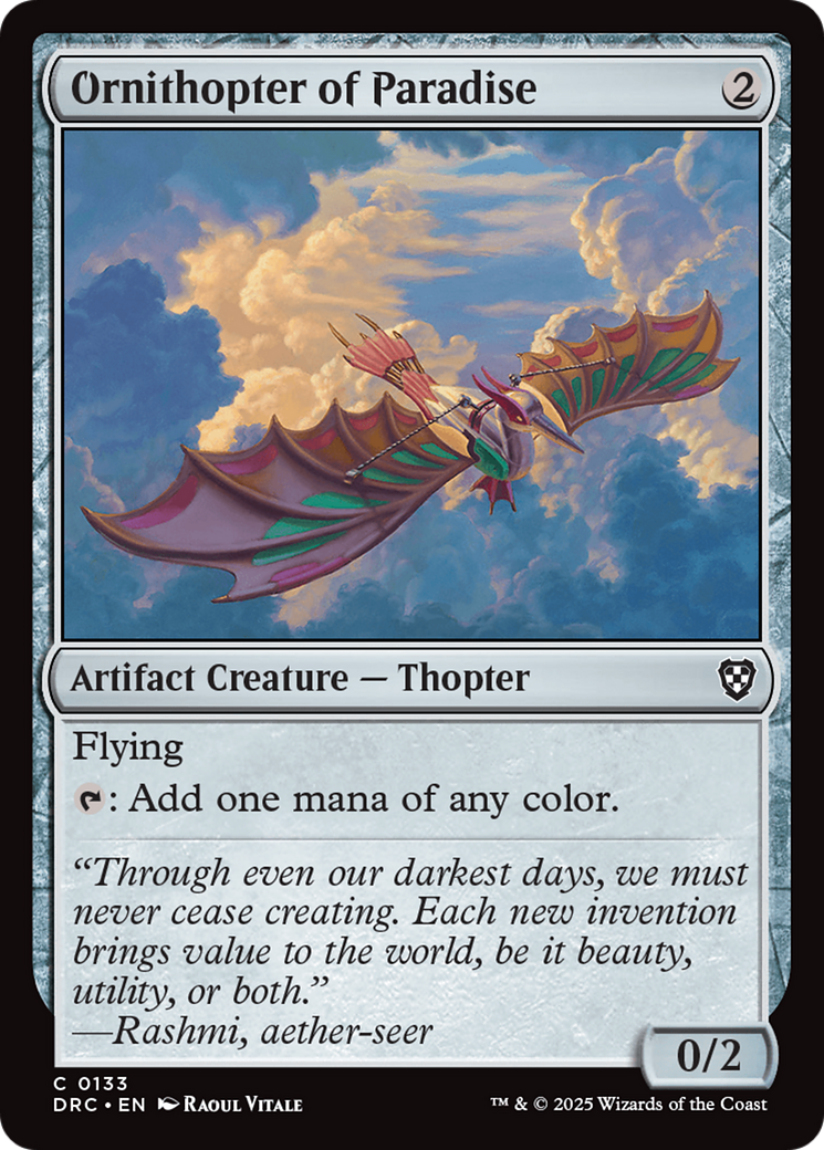 Ornithopter of Paradise [Aetherdrift Commander] | Mega City Incorporated